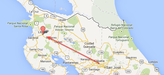 San José - Liberia, Costa Rica