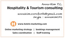 Business card Hotels-marketing