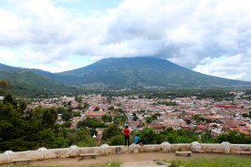 View on Antigua & volcan de Agua, Cerro la cruz