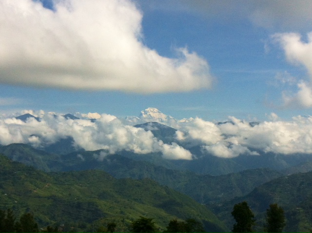 The Dhaulagiri massif (8167m) - View from Tansen, Nepal